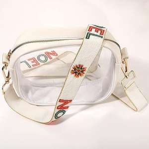 Sangle de sac à main perlée faite à la main avec des clips métalliques, design festif COLORÉ pour sacs à main, sacs à bandoulière et sacs travers pour glowin fashion - Product Image 6