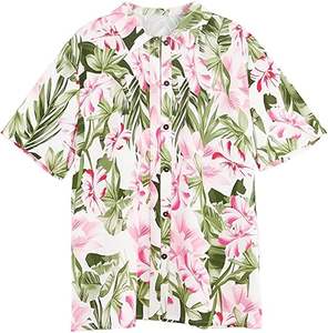 Conception personnalisée chemise hawaïenne vêtements de plage pour les femmes été à manches courtes chemise chemisier femmes hauts pour les vacances chemises hawaïennes - Product Image 6