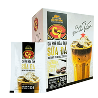 Hucafood 3 en 1 Café helado de chocolate con leche de Vietnam Dulce sabor rico con crema de calidad y azúcar