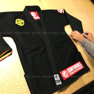 FABRICANTES DE ALTA CALIDAD NEGRO PESO PESADO 100% PRESHRINK MARCA BJJ GIs BJJ uniformes - Product Image 1