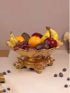 Frutero con estampado de flores Cuenco de almacenamiento Premium antiguo - Product Image 2