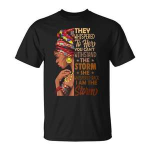 She Whispered Back I Am The Storm T-shirt noir pour femme - Product Image 1