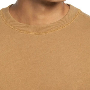 Sweat-shirts en molleton doux et respirant pour hommes, tricotés, surdimensionnés, avec poche, logo personnalisé et service OEM - Product Image 3