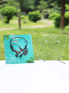 2025 Soporte de exhibición de auriculares y auriculares de acrílico transparente moderno más vendido Soporte de escritorio elegante - Product Image 6