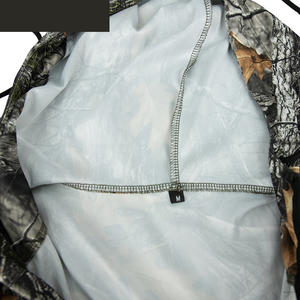 Chemise à capuche à manches longues imprimée camouflage d'extérieur unisexe respirante imperméable 'Soie glacée' Softshell pour protection solaire pêche - Product Image 4