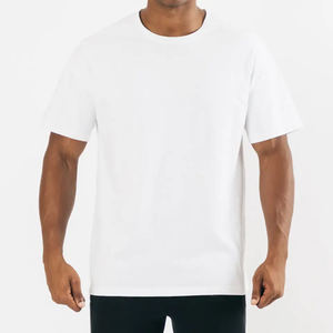 Camisetas Personalizadas de Marca OEM Nuevas al por Mayor, Camisetas Blancas Gruesas para Hombre, 100% Algodón, 260 Gsm, Talla Grande - Product Image 1