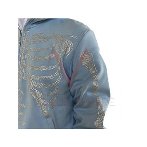 Sweats à capuche en coton mélangé pour hommes, hiver, décontracté, surdimensionnés, 100% coton, confortables, teints en strass - Product Image 3