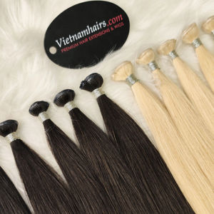 2025 qualité supérieure 100% vierge vietnamienne pleine cuticule vague Extensions de cheveux humains pour génie trame vente chaude en gros - Product Image 1