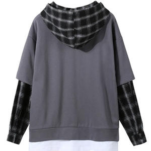 Sweat à capuche surdimensionné délavé à l'acide vintage à la mode pull ample Streetwear personnalisé à manches longues tenue décontracté pour l'hiver 2026 - Product Image 5