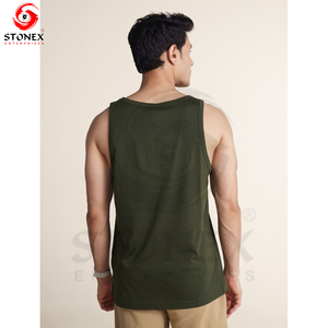 Vente en gros Vêtements de sport Débardeurs fuselés pour hommes Vêtements d'entraînement sportif de Offre Spéciale Débardeur de fitness musculation personnalisé - Product Image 5