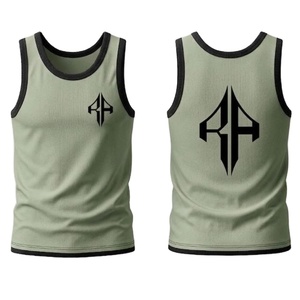 Premium Quality Customized Design Technics <b>Printed</b> <b>Material</b> 100%Cotton Men's Tank Style Causal by RIVIAN ATLANTIC - Product Image 1