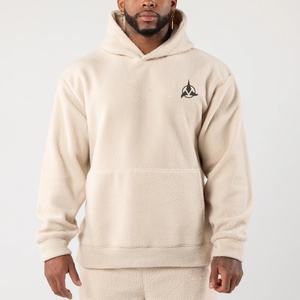 Sudadera con capucha de lana cálida de invierno para hombre, Jersey informal de gran tamaño con bolsillo de canguro, sudadera informal cómoda y acogedora suave - Product Image 2