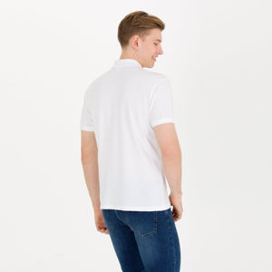 เสื้อกอล์ฟถักลายปักโลโก้ออกแบบได้ตามต้องการของผู้ชายสำหรับ100% ผ้าฝ้ายแขนสั้นทรงพอดีตัวปกติขายส่ง - Product Image 3