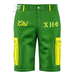 Greek Chi Eta Phi Sorority Clothing Listo para enviar Pantalones cortos de carga de longitud larga bordados - Product Image 1