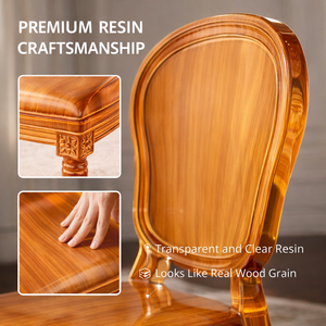 Hot Sales Cheap Durable Plastic Frame Wood Grain Color Wedding <strong>Chairs</strong> for Outdoor Use - Product Image 4