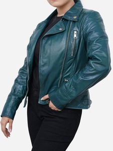 High-Quality Women's <b>Leather</b> <b>Jacket</b> | Elegant and Durable <b>Genuine</b> <b>Leather</b> <b>Jacket</b> for a Timeless Look - Product Image 6