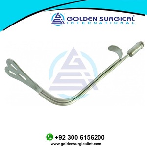 WIEDER BREAST and <b>FACIAL</b> RETRACTOR SERRATED, 5 1/2" (14 CM), 38MM/ TONGUE DEPRESSOR, WITH FIBER OPTIC LIGHT GUIDE - Product Image 2