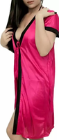 Ensemble de pyjama pour homme en fibre de bambou, respirant, à séchage rapide, grande taille, vêtements de nuit maxi, chemise de nuit, soutien-gorge, culotte, robe, tout-en-un