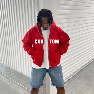 Sweat à capuche délavé au soleil avec fermeture éclair intégrale de qualité supérieure pour hommes sweat à capuche personnalisé et respirant pour hommes avec motif imprimé pull d'hiver sweats à capuche pour hommes - Product Image 4