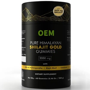 Gomitas de Shilajit del Himalaya puras de etiqueta privada para aumentar la energía y el apoyo inmunológico Gomitas de Shilajit Premium con 80% + ácido fúlvico - Product Image 3