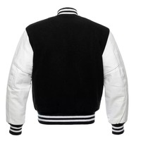 Veste universitaire en toile enduite personnalisée avec logo frontal, fabriquée selon votre propre design