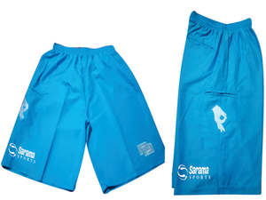 Pantalones cortos de alta calidad para hombre, pantalones cortos de fibra de softbol de microfibra de secado rápido, poliéster personalizado, cintura elástica, patrón corto único - Product Image 3