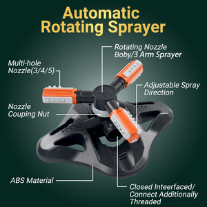 One99 360 Độ Xoay Tự Động Vườn Lawn Vòi Phun Nước Hệ Thống Thủy Lợi Cho Sân Cỏ Tưới Nước Dễ Dàng Để Sử Dụng Bảo Hiểm Rộng - Product Image 2