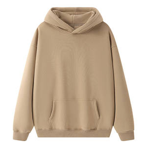 Vente en gros 2025 sweats à capuche en coton polyester unisexe avec impression de logo personnalisé nouveaux sweats à capuche blancs brodés pour hommes hiver couleur unie - Product Image 3