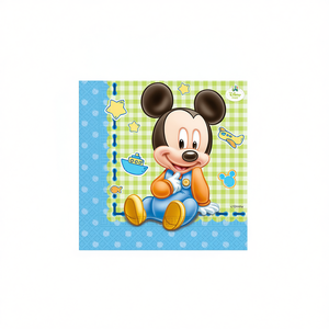 Serviettes en papier Mickey Baby 33x33cm 20 pièces, décorations de fête pour enfants - Product Image 2