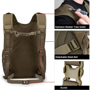 Sacs à dos tactiques légers avec impression de logo personnalisé Conception extérieure polyvalente et système de soutien dorsal confortable - Product Image 4