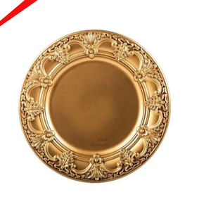 Placa de cargador de servicio con acabado dorado brillante Royal Look para hoteles - Product Image 2