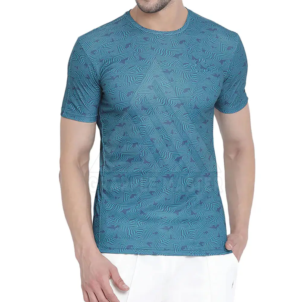 Impression par sublimation complète en vrac T-shirt pour homme avec logo imprimé personnalisé T-shirts de sublimation de qualité supérieure