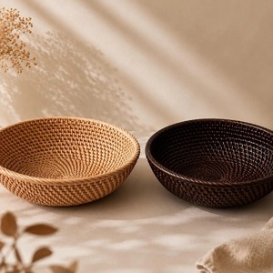 Cesta de Frutas Ovalada de Ratán Natural Artex Green Earth, Hecha a Mano, Ecológica, Moderna y Multifuncional, Fabricada en Hanói - Product Image 3