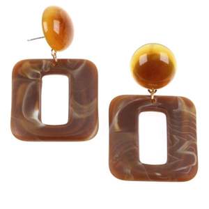 Resin <b>Earrings</b> with Adjustable Hook Comfortable Fit - Product Image 1