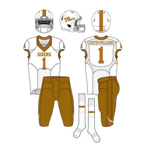 Ensemble de vêtements de sport personnalisé pour équipe de football américain 2025, respirant, séchage rapide, 100% polyester, imprimé par sublimation, unisexe - Product Image 4
