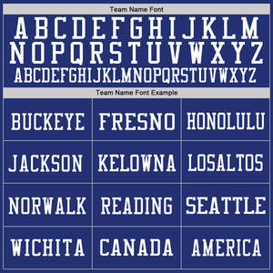 ชุดเสื้อเจอร์ซีย์ฟุตบอลอเมริกันสีน้ำเงินชุดเครื่องแบบพิมพ์โพลีเอสเตอร์แบบระเหิดกำหนดเอง - Product Image 3