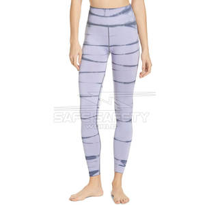 Leggings de yoga taille haute pour femmes pantalons de fitness personnalisés respirants fermeture à la taille élastique impression par sublimation de haute qualité - Product Image 2