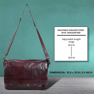 Meilleur fabricant de sacs légers unisexes pour ordinateur portable de qualité en cuir véritable avec sangles réglables fermeture à glissière personnalisable imprimé - Product Image 5