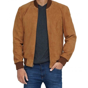 Nouveau modèle Veste en cuir PU vintage décontractée pour homme Tenue de printemps Design de veste en cuir de motard avec poche - Product Image 4