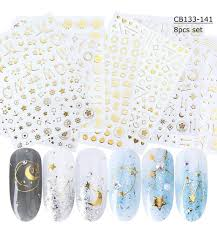 Adesivi 3D per Unghie con Strass - Decorazioni Autoadesive Fai-da-Te per Unghie Francesi Natalizie - Accessori Non Tossici per Decorazione e Design delle Unghie - Product Image 2