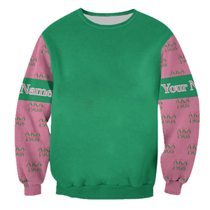 เสื้อสเวตเตอร์คอกลมคอกลมแขนยาวโอเวอร์ไซส์ใส่ได้ทั้งชายและหญิงเสื้อมีฮู้ดสกรีนผ้าไหมระบายอากาศได้ดีพิมพ์ลายสำหรับฤดูหนาว - Product Image 1