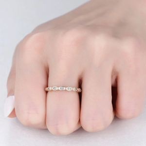 Anillo de Bodas de Oro de 18kt para mujer, alejandrita, nuevo diseño de lujo, anillos de joyería fina de oro macizo con anillo de diamantes reales - Product Image 5