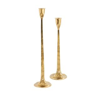 Ensemble de 2 bougeoirs coniques en métal blanc créatif, vente en gros, bougeoir vintage en fer pour la décoration de la maison, décoration de table, support de bougie - Product Image 5