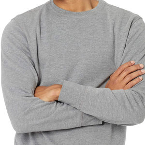 Vente en gros 2024 nouveaux hommes polaire col rond sweats avec logo personnalisé à manches longues hommes pull Jersey hommes sweat sans capuche - Product Image 5