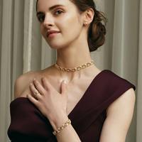 Pulsera de tenis elegante y delicada para mujer Tishya Diamond, de plata de ley 925 con baño de rodio, con moissanita de corte brillante, 15g