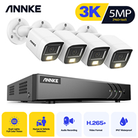 Système de Surveillance Extérieur ANNKE 3K : Vision Nocturne Audio, DVR 5MP Avancé à 8 Canaux et Caméra CCTV d'Imagerie de Haute Qualité