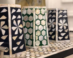 Luxury Crafts Mother of <b>Pearl</b> Inlay Mubkhar Box with Tray Set Bakhoor Burner Madkhan Serving Tray Low Price Aromas Pine Jasmine - Product Image 3