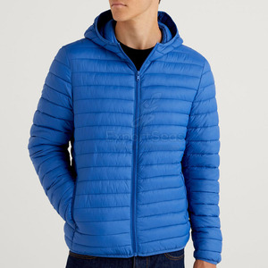 Chaqueta acolchada de poliéster con logotipo personalizado al por mayor para hombre, chaqueta acolchada de invierno impermeable para uso en exteriores para hombre - Product Image 4