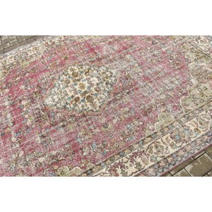 Vintage Oversize Rug, 6.6x12.7 ft Turkish Rug, <b>Red</b> <b>Wool</b> Rug - Product Image 5