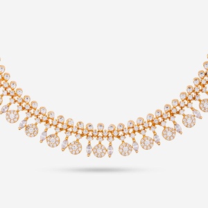 Zircon Necklace 186552 Elegant <b>Wedding</b> <b>Accessory</b> with Dazzling Zircon Stones - Product Image 5